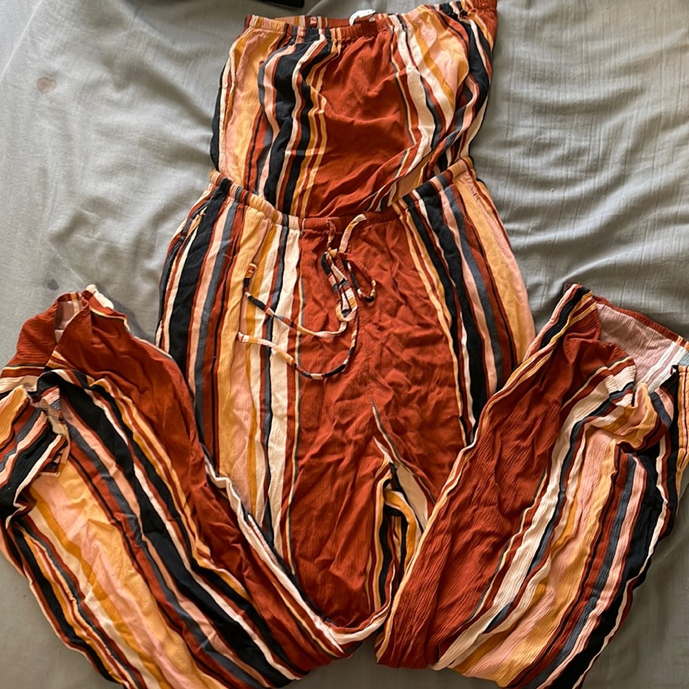 American eagle strapless jumpsuit